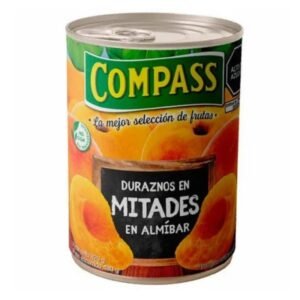 Duraznos en Mitades COMPASS en Almibar Lata 820 g