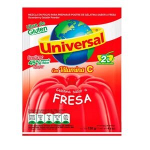 Gelatina UNIVERSAL Sabor Fresa 130 g