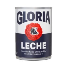 Leche Reconstituida Entera GLORIA Lata Azul 390 g