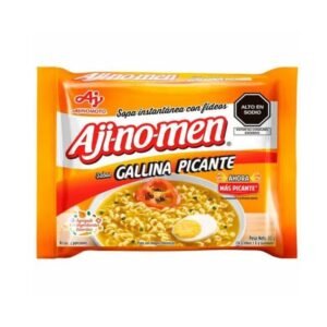 Sopa AJI-NO-MEN Instantánea Sabor Gallina Picante Bolsa 80 g