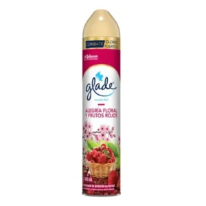 Ambientador en Aerosol GLADE Alegría Floral Frasco y Frutos Rojos 400 ml