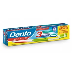 Crema Dental DENTO Triple Acción 150 ml + Cepillo
