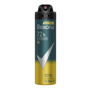 Desodorante para Hombre en Aerosol REXONA 72h V8 150 ml.