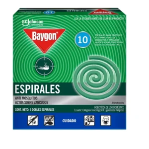 Espirales BAYGON Anti Mosquitos y Zancudo