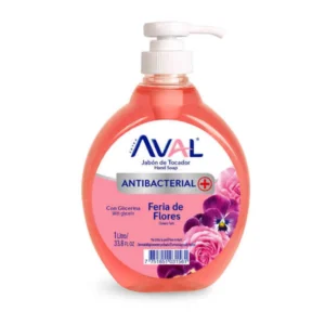 Jabón Líquido AVAL Feria de Flores Frasco 400 ml