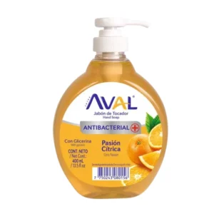 Jabón de Tocador AVAL Pasion Citrica Frasco 400 ml