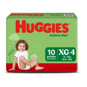 Pañal HUGGIES Active Sec Xg 10 un