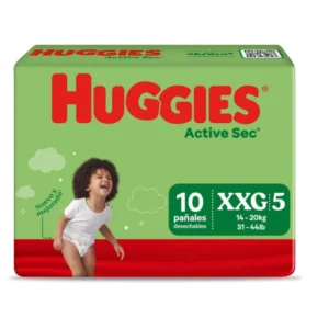 Pañal HUGGIES Active Sec Xxg Paquete 10 un