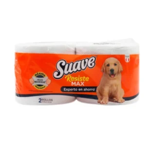 Papel Higiénico SUAVE Resistemax Naranja 2 Rollos
