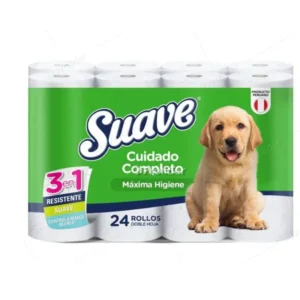 Papel Higiénico SUAVE Verde Maleta 24 Rollos