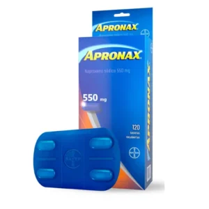 Pastilla Apronax 550mg (Inflamación y Dolor Garganta,muscular) 1 un.