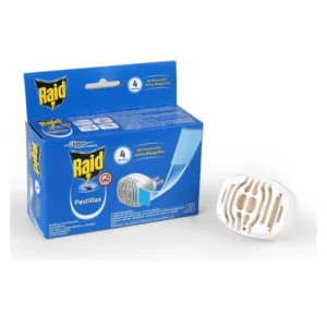 Repelente Electrico RAID + 4 Pastillas Caja 1 un