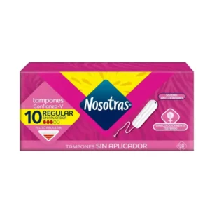 Tampones NOSOTRAS Sin Aplicador Regular 10 un