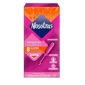 Tampones con Aplicador Super NOSOTRAS 8 un