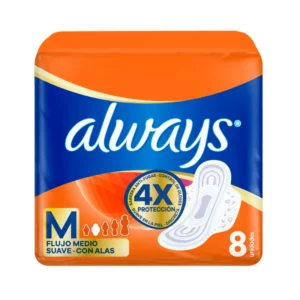 Toalla Higiénica ALWAYS Suave Dia 8 un