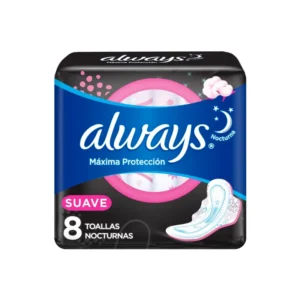 Toalla Higienica ALWAYS Suave Nocturna de 8 un