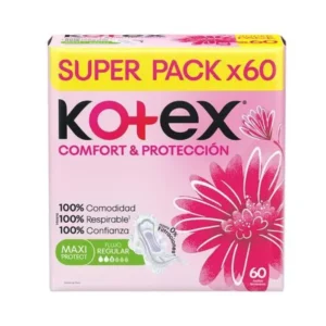 Toalla Higiénica KOTEX Comfort Normal Paquete 60 un