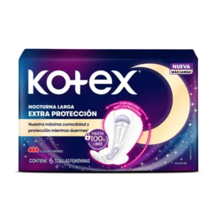 Toalla Higiénica KOTEX Nocturna Larga 6 un