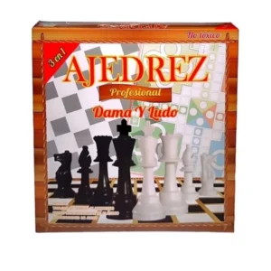 Ajedrez y Dama Profesional de Madera Caja 1 und