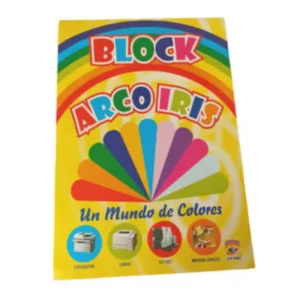 Block Arco Iris A4 Varios Diseños 1 un