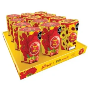 Bombones BON O BON Rosas/Flores Amarillas Caja 90 g