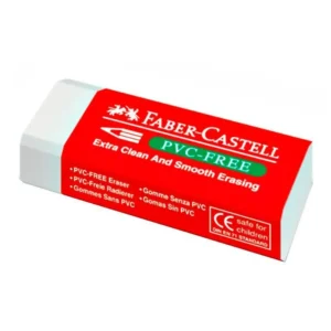 Borrador Blanco FABER CASTELL PVC Free 1 un