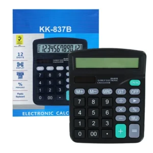Calculadora Electronica Kk-837b Negra Caja 1 un