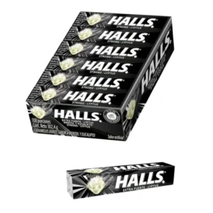 Caramelo HALLS Negro Barra10 un.