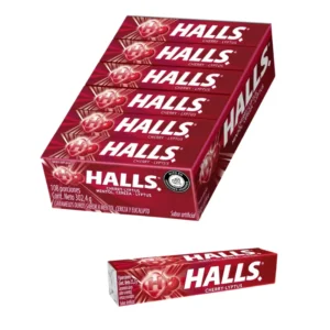 Caramelo HALLS Rojo Barra 10 un.