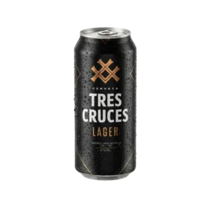 Cerveza TRES CRUCES Lager Lata 473 ml