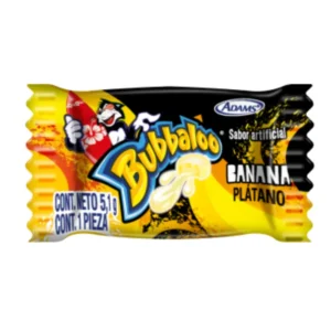 Chicle BUBBALOO Sabor Platano Bolsa 5.1 g