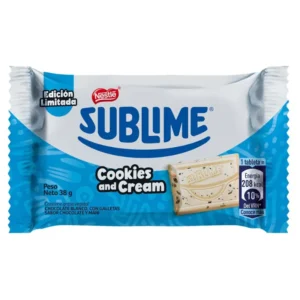 Chocolate SUBLIME Cookies And Cream 38 g