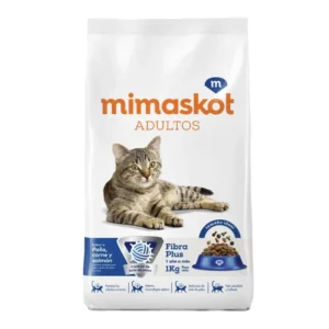 Comida para Gatos MIMASKOT Adulto Pollo Carne y Salmón Bolsa 1 kg