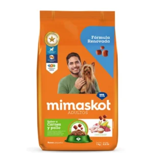 Comida para Perro MIMASKOT Verde Raza Pequeña Carne y Pollo Bolsa 1 kg