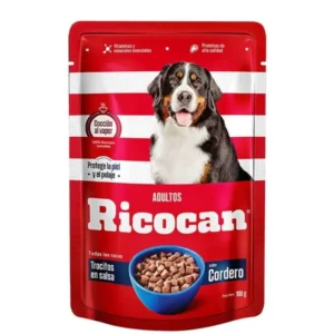 Comida para Perro RICOCAN Adulto Sabor Cordero Sachet 100 g