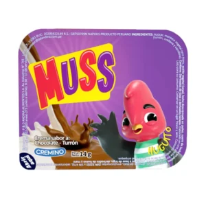 Crema CONFITECA Muss Sabor Chocolate y Turrón Pq 14 g.