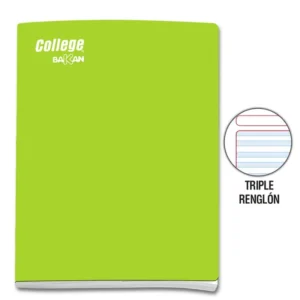 Cuaderno College Triple Reglon 80hojas
