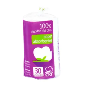 Discos Desmaquillantes de Algodón Bolsa 30 un.