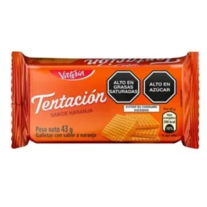 Galleta TENTACION Sabor Naranja 43 g