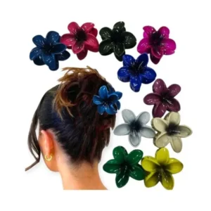 Gancho de Cabello Forma de Flor Color Nude.