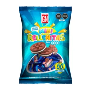 Gelleta GN Mini Rellenita Coco Paquete 50 un