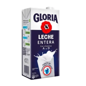 Leche UHT GLORIA Entera Azul Caja 946 ml