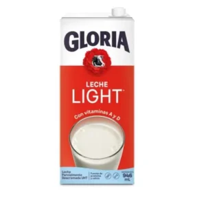 Leche UHT GLORIA Light Caja 946 ml