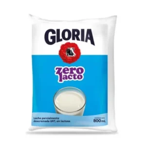 Leche UHT GLORIA Zero Lacto Bolsa 800 ml