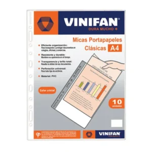 Mica VINIFAN Portapapeles Top Clásicas A4 1 un