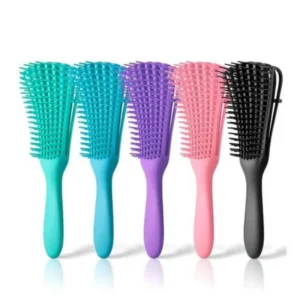 Peine Cepillo Flexible Desenredante para Cabello Rizos Bolsa 1 un