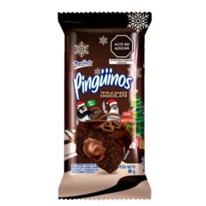 Pinguinos BIMBO Marinela Triple Sabor Chocolate Bolsa 80 g