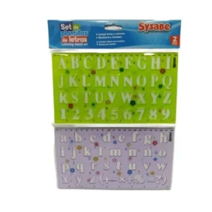 Set de Reglas Letras y Numeros Paquete 2 pcs