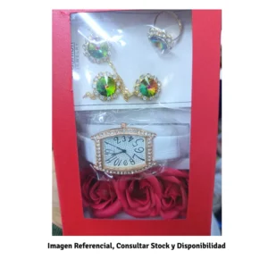 Set de Reloj y Joyas en Caja por 1 und