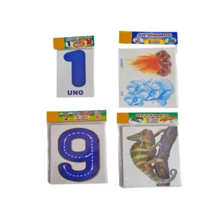 Tarjetas Educativas Numeros/Colores/Animales/Vocales 1pq
